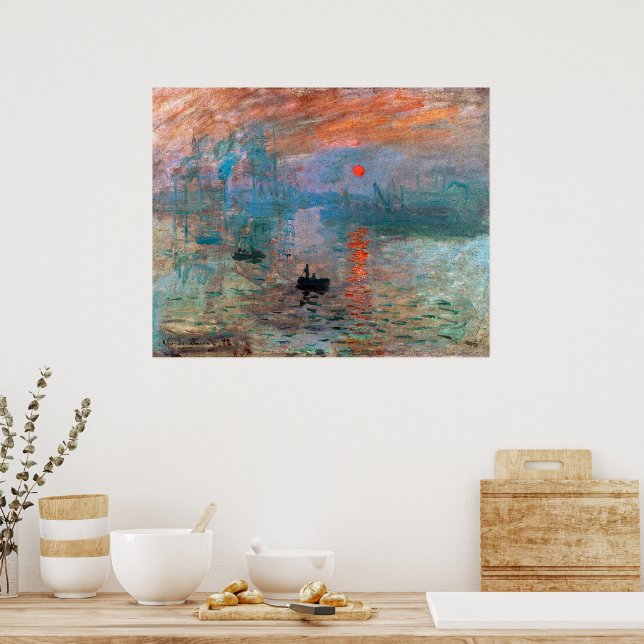 Póster Impresión, Amanecer | Claude Monet | (Cocina)