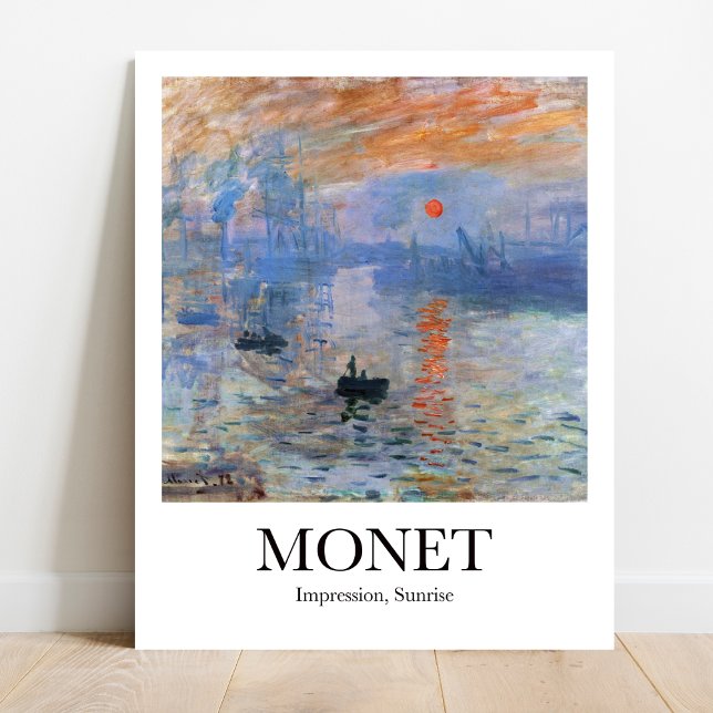 Póster Impresión, amanecer de Claude Monet (Monet's Sunrise masterpiece: Own a piece of Impressionism! High-quality art poster)