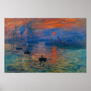 Póster Impresión, amanecer de Claude Monet