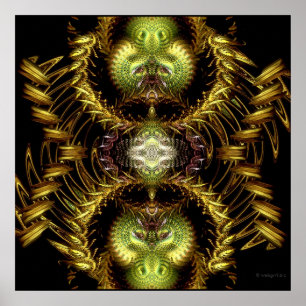 Póster / Impresión de Arte Fractal de la Hora del