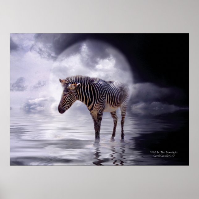 Poster/Impresión De Arte Silvestre En La Luna (Frente)