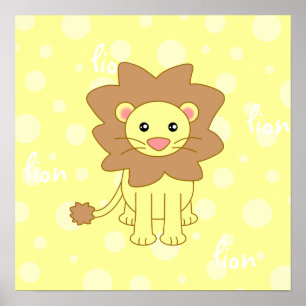Póster / Impresión de cachorro de león lindo