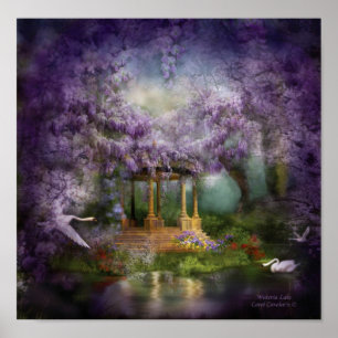 Poster/impresión del arte del lago wisteria