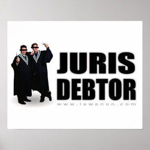 Póster "Impresión del deudor de Juris"