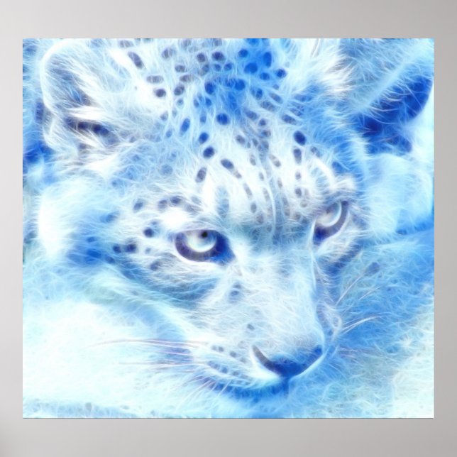 Póster *Impresión del Poster de Snow Leopard* Wild Spirit (Frente)