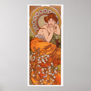 Póster Impresión/poster: Alfonso Mucha - Topaz