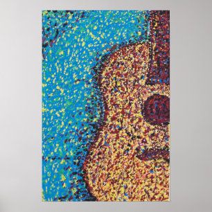 Póster Impresión/poster de la guitarra de Impresionist