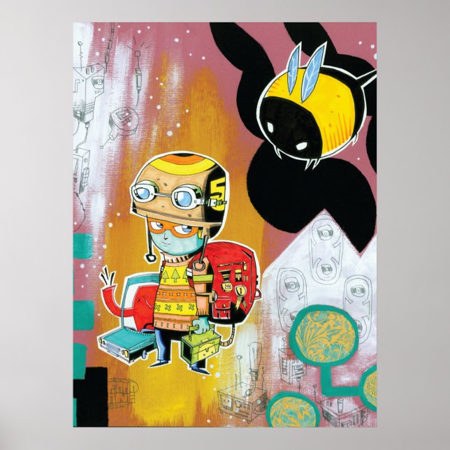 Póster Impresión/Poster del casco (Frente)