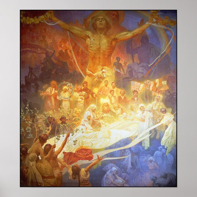 Póster Impresión/Poster: Mucha - Apoteosis de los eslavos (Frente)