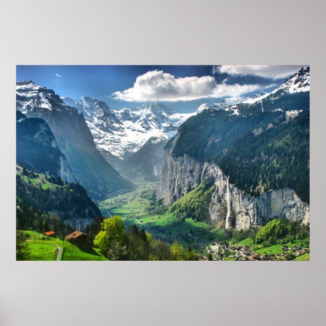 Póster Impresionante Bella Artes de lienzo de Suiza (Frente)