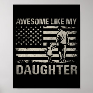 Póster Impresionante como hija para hombres papá adultos