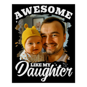 Póster Impresionante Como Mi Hija Foto Personalizada de P