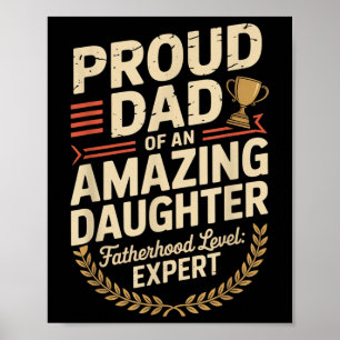 Póster Impresionante, como mi hija, regalo gracioso para