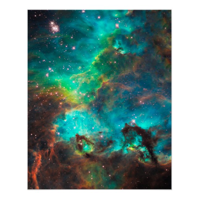 Póster Impresionante cúmulo de estrellas de Aqua (Anverso)