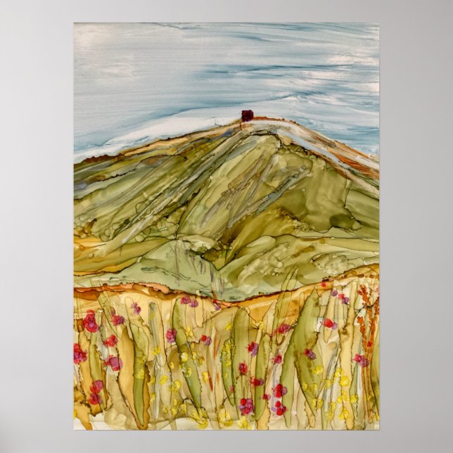 Póster Impresionante de Rivington Pike Horwich (Frente)