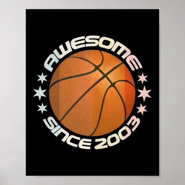 Póster Impresionante Desde 2003 20 Cumpleaños 20 Año Sket (Frente)