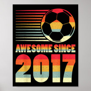 Póster Impresionante Desde 2017 Regalos Vintage de Fútbol