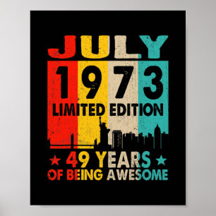 Póster Impresionante desde julio de 1973 49ª cosecha de c