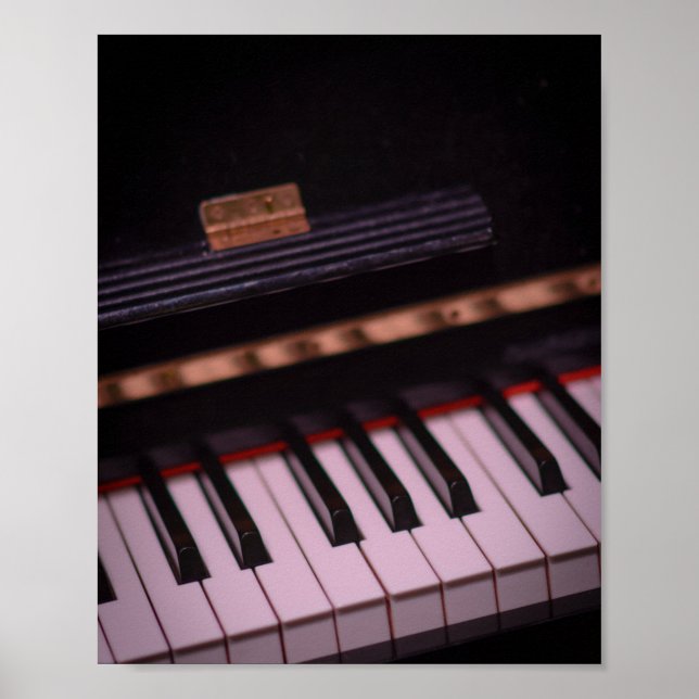 Póster Impresionante diseño de piano (Frente)
