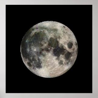 Póster Impresionante foto de la luna
