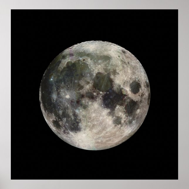 Póster Impresionante foto de la luna (Frente)
