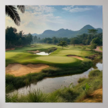 Impresionante huella paisajística del campo de gol