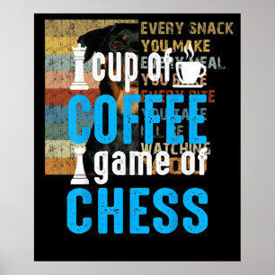Póster Impresionante Juego De Mesa - Copa De Coffee Juego