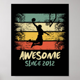 Póster Impresionante jugador de cumpleaños de Bysketbyll