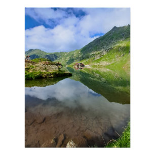 Póster Impresionante lago Balea Rumania – Fotografía alpi