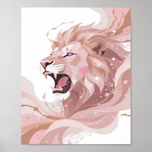 Póster Impresionante LION KING Diseño Personalizado en Pl