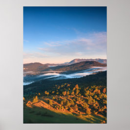 Póster Impresionante paisaje otoñal de Šilentabor, Eslove