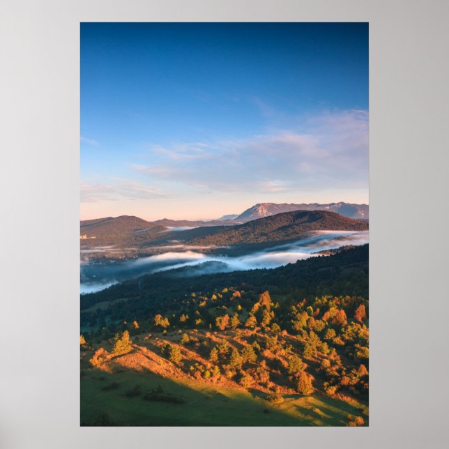 Póster Impresionante paisaje otoñal de Šilentabor, Eslove (Frente)