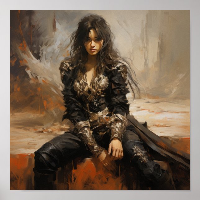 Póster Impresionante pintura acrílica de Louis Royo - Cap (Frente)