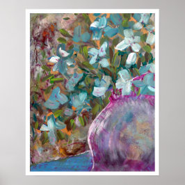 Póster Impresionante pintura floral "cuerpo de playa"