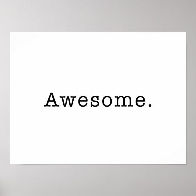 Póster Impresionante plantilla de presupuesto en blanco y (Frente)