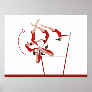 Póster Impresionante Poster de Gimnasia - bares desiguale