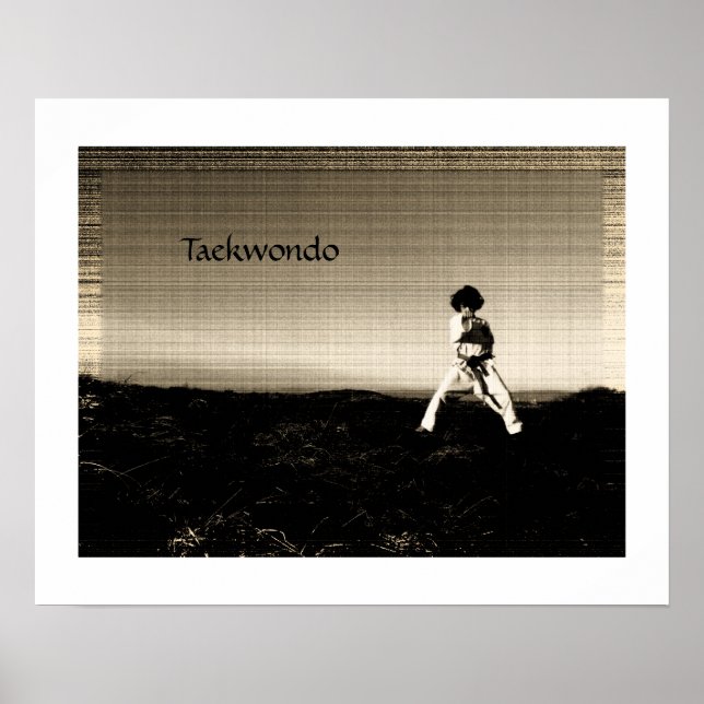 Póster Impresionante poster de taekwondo (Frente)