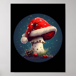 Póster Impresionantes Navidades Mushroom Para Niños Y Chi