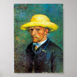 Póster Impresionismo: autorretrato de Vincent Van Gogh