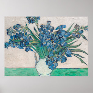Póster Impresionismo de la pintura Van Gogh Iris Vase
