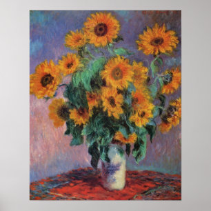 Póster Impresionismo de los girasoles