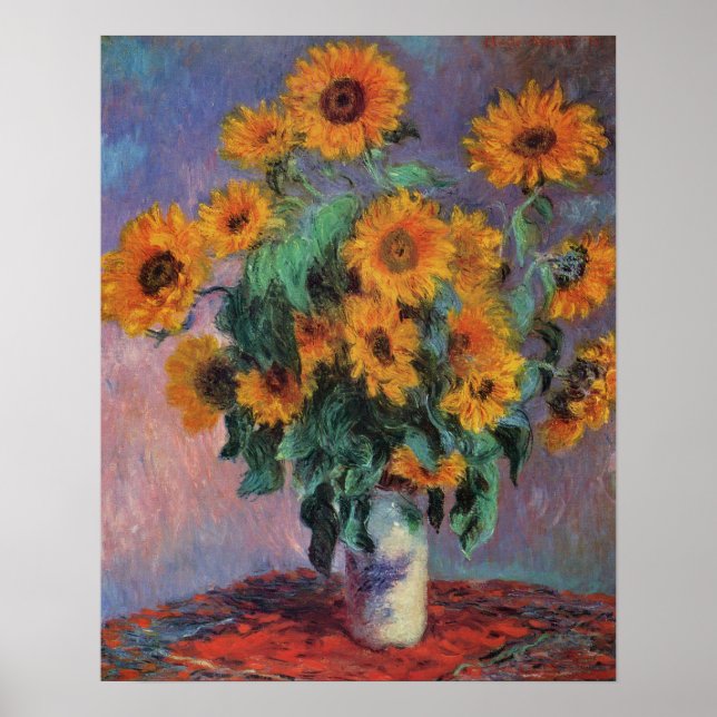 Póster Impresionismo de los girasoles (Frente)