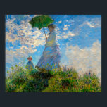 Póster Impresionismo de Monet Woman Parasol<br><div class="desc">Claude Monet Impresionsionism Masterpiece - Una mujer con parosol fue pintada por el impresionista francés Claude Monet en 1875. Muestra a una mujer con una sombrilla y un niño pequeño, que es Madame Monet y su hijo. Esta pintura impresionista es una de las famosas de Monet, que muestra un hermoso...</div>