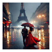 Impresionismo Francia Torre Eiffel y Pareja