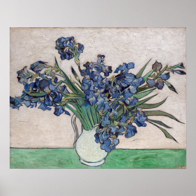 Póster Impresionismo Vincent Van Gogh Irises famosa visua (Frente)