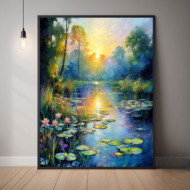 Póster Impresionista de inspiración monetizada Lily Pond (Subido por el creador)