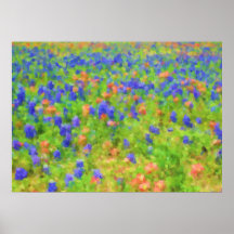 Impresionista Poster Bluebonnet
