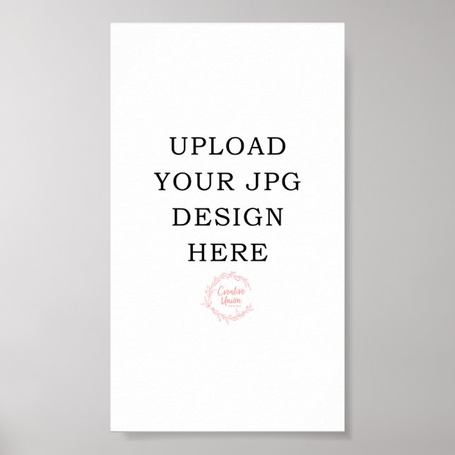 Póster Impreso 4x7 Digital File Invite, Itinerario, Tarje (Frente)