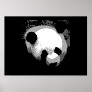 Póster Impreso Cara de Panda - Pósters de Panda