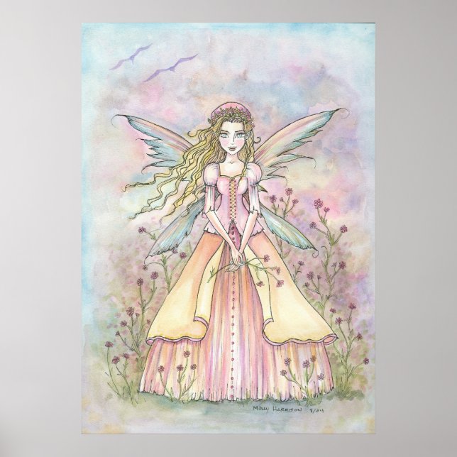 Póster impreso de la bella fantasía Pretty Belle (Frente)